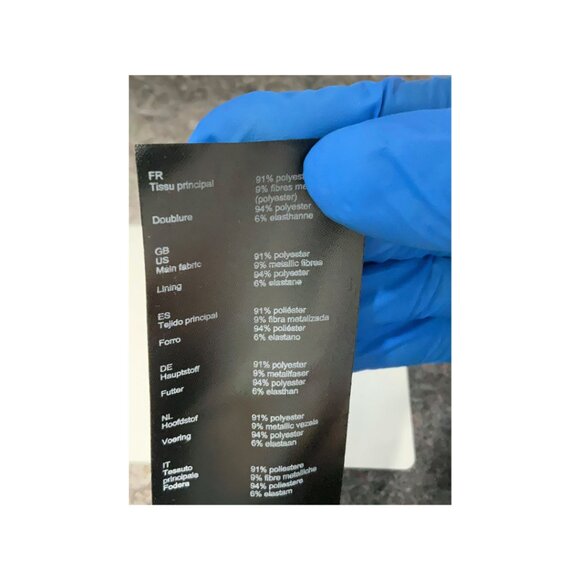 Maje Junny Ruffled Lamé Skirt. Size Large (Designer Size 3). - Picture 7 of 8